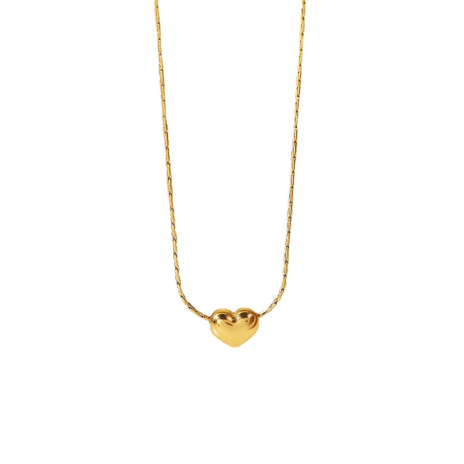 Stainless steel party heart pendant necklace