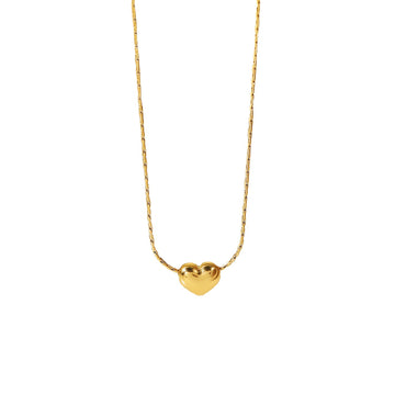 Stainless steel party heart pendant necklace