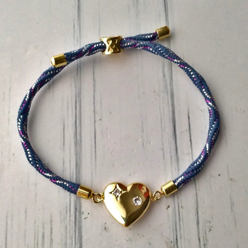 Love adjustable hand rope bracelet