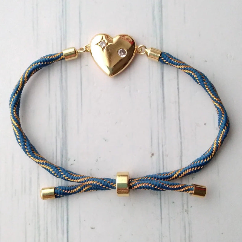 Love adjustable hand rope bracelet