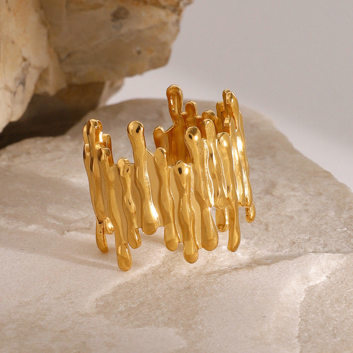 Stainless steel irregular opening ring