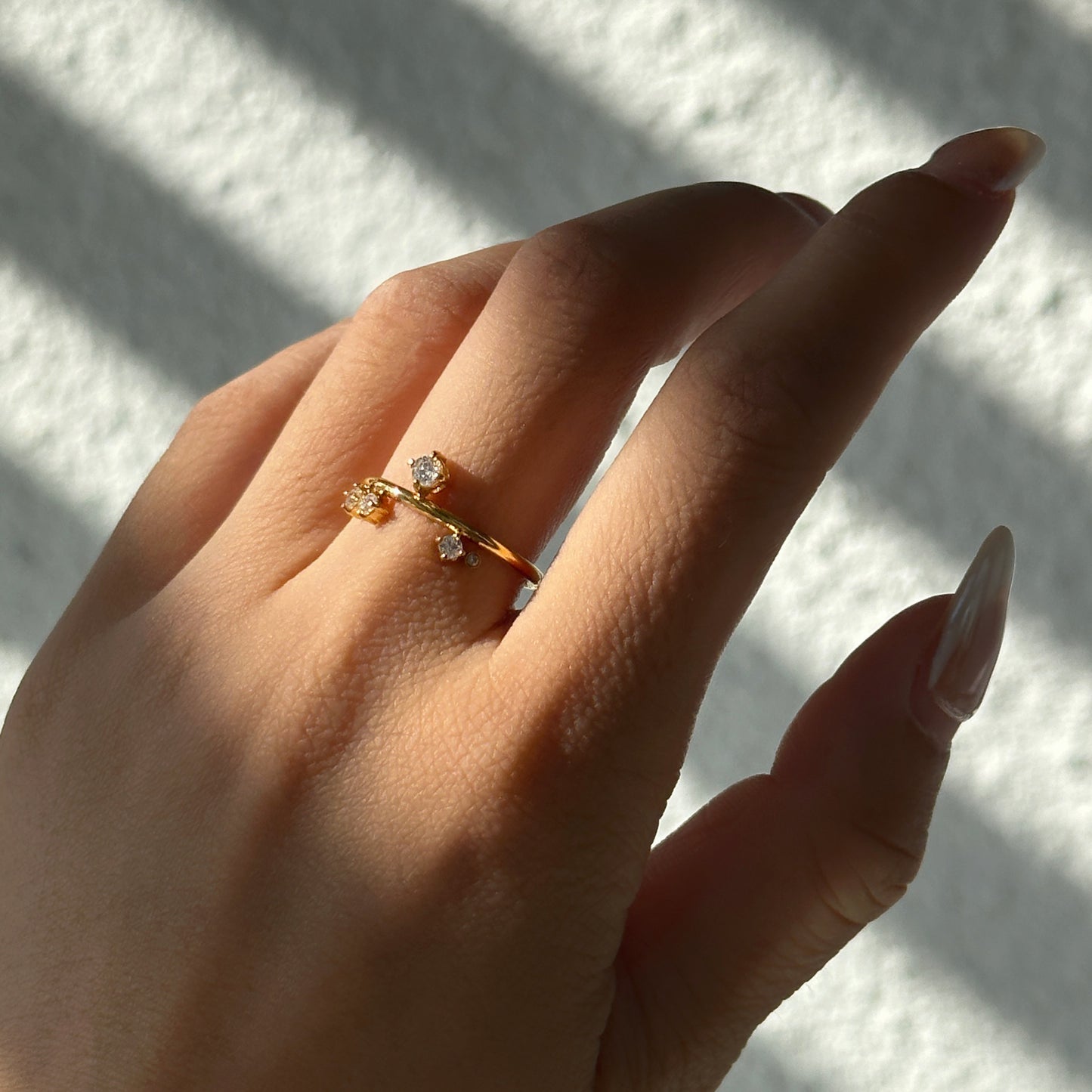 Simple Snowflake Titanium Steel Ring