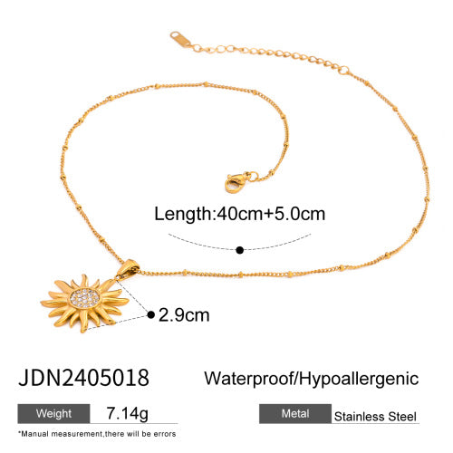 Star pendant stainless steel necklace