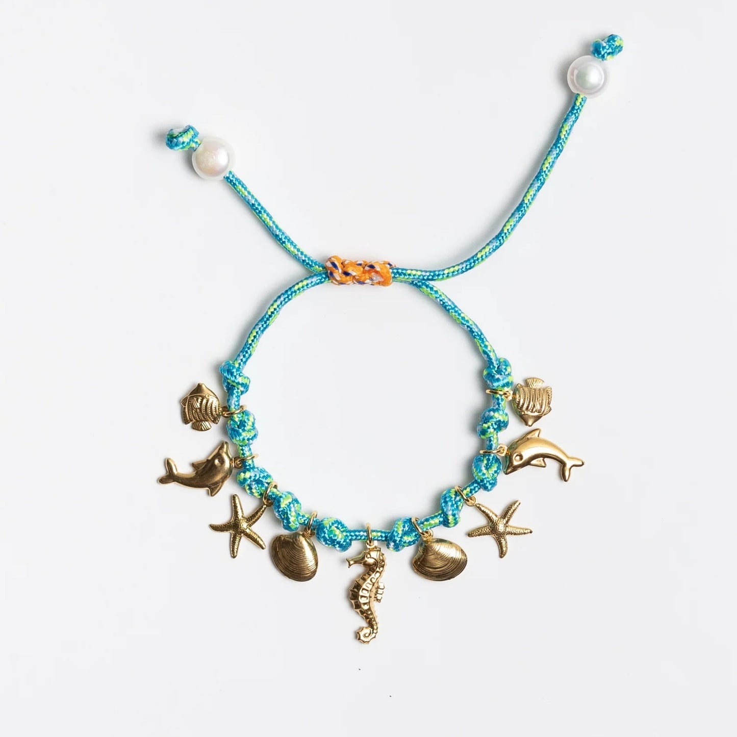 DIY pendant braided rope bracelet