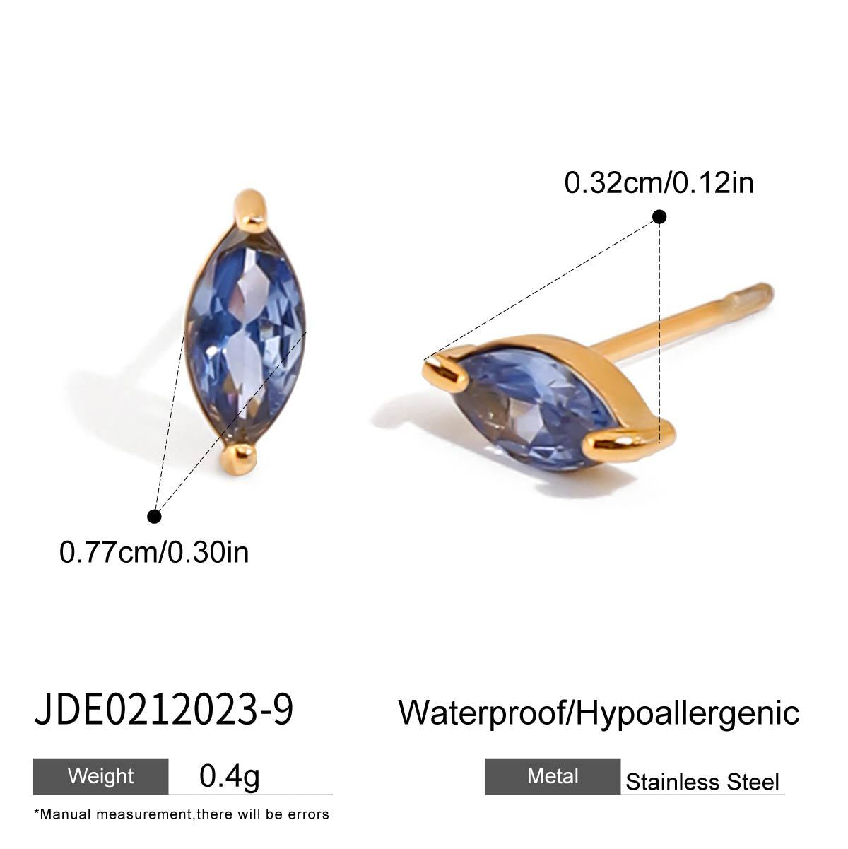 Titanium steel earrings do not fade studs