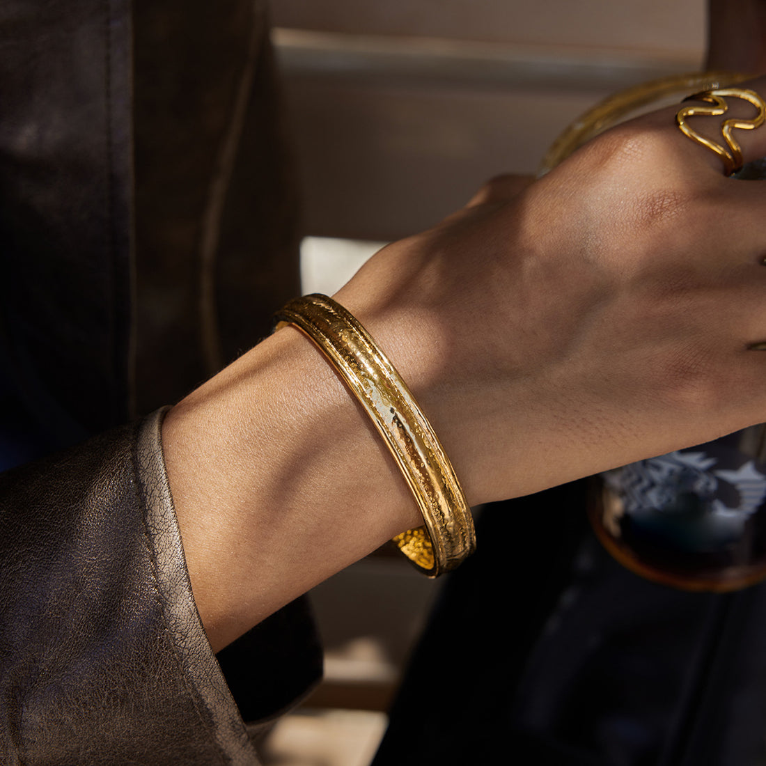 Line titanium steel ring does not fade bracelet