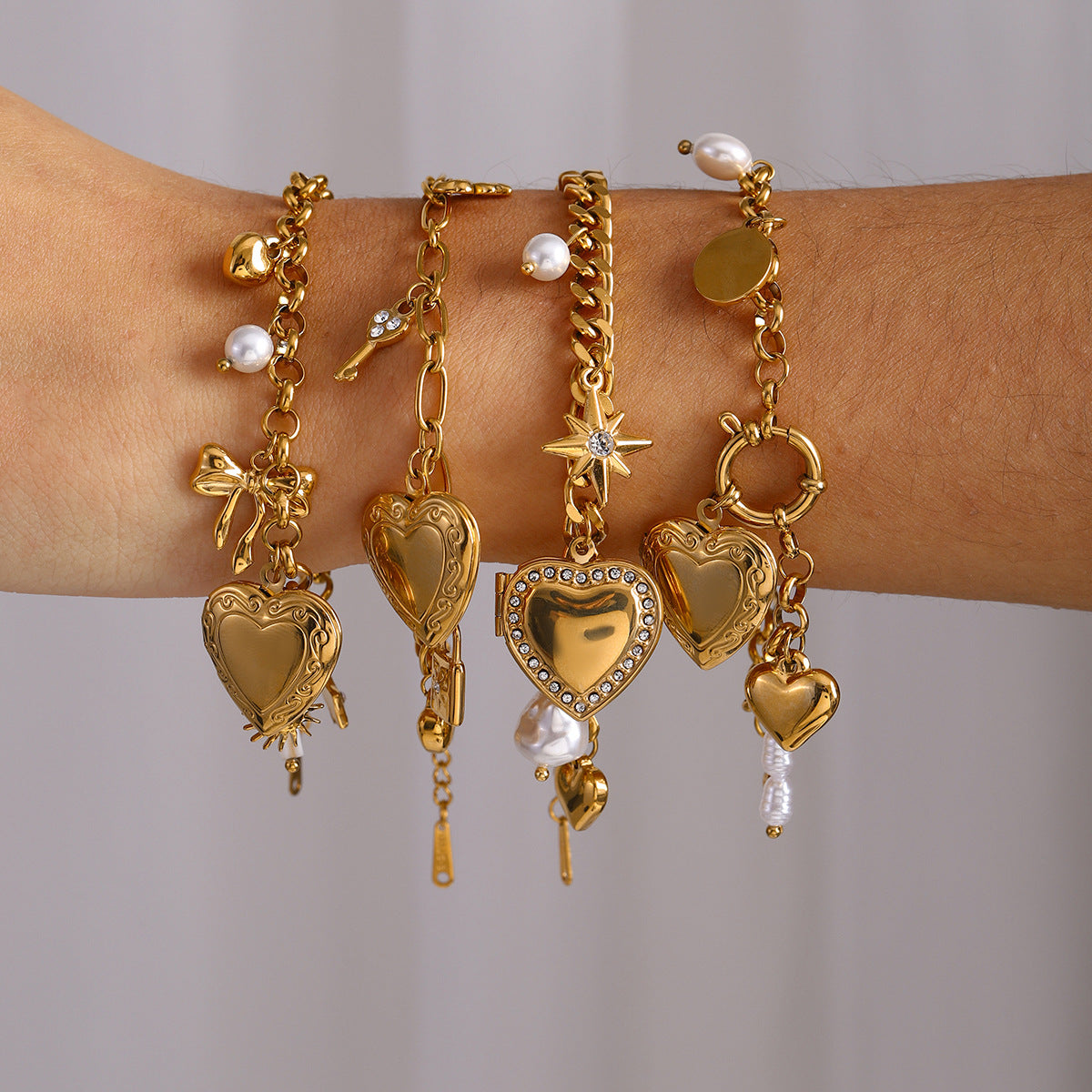 Love titanium steel bracelet