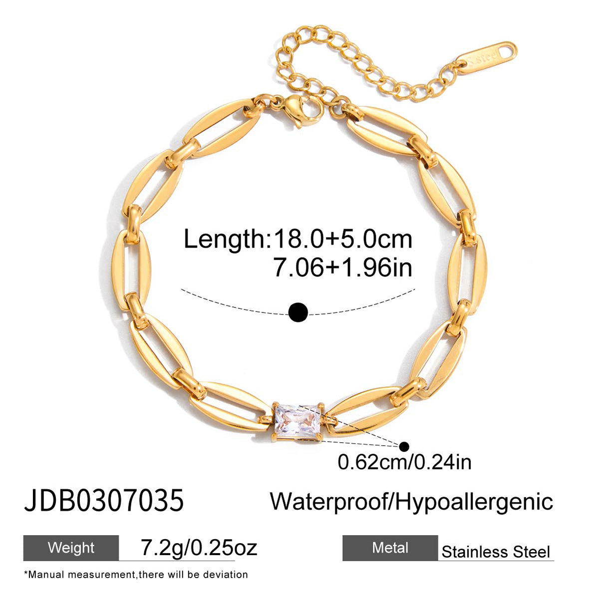 Titanium steel niche bracelet