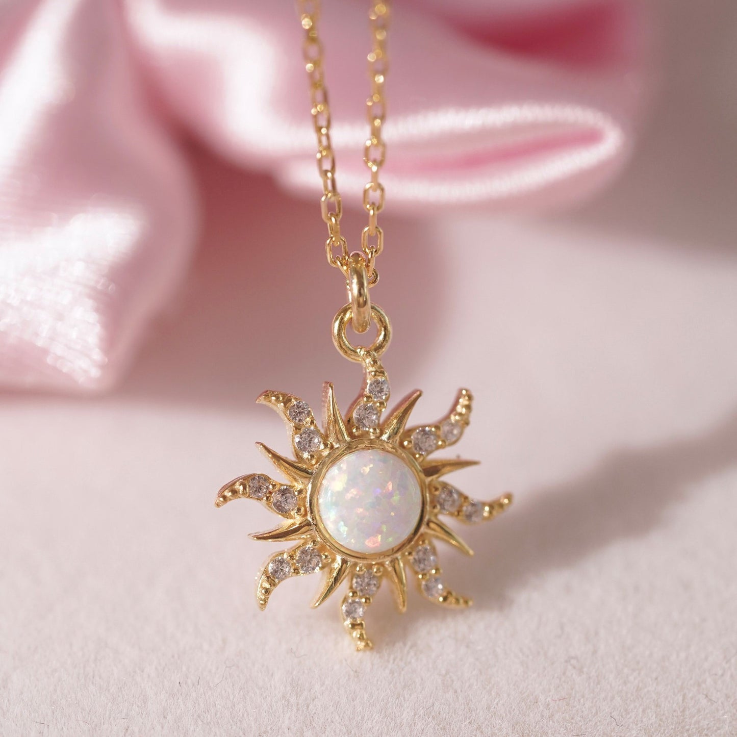 Barbie Opal Opal Pendant Necklace