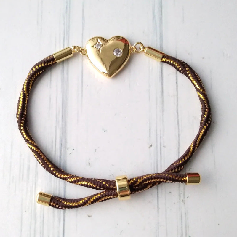 Love adjustable hand rope bracelet