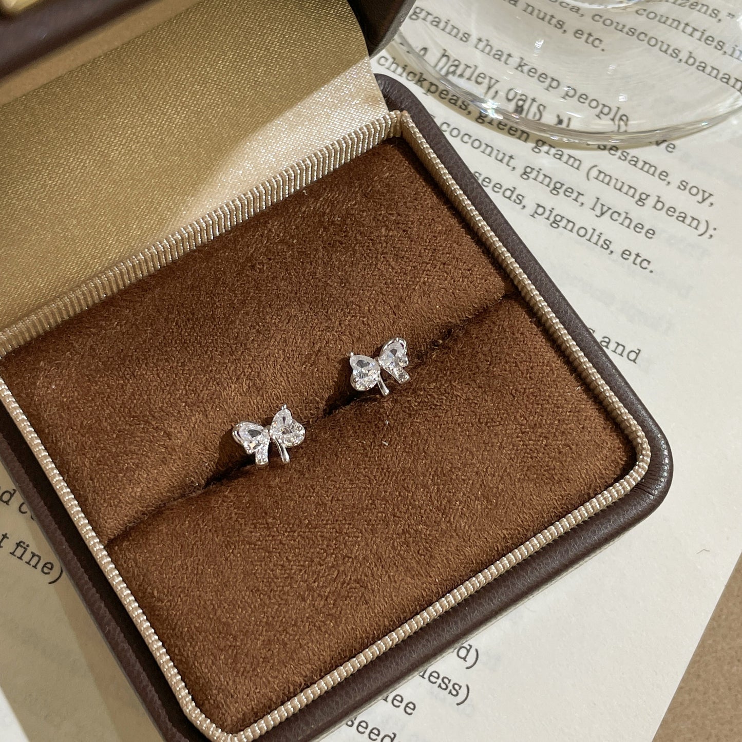 999 Sterling Silver Bow Stud Earrings