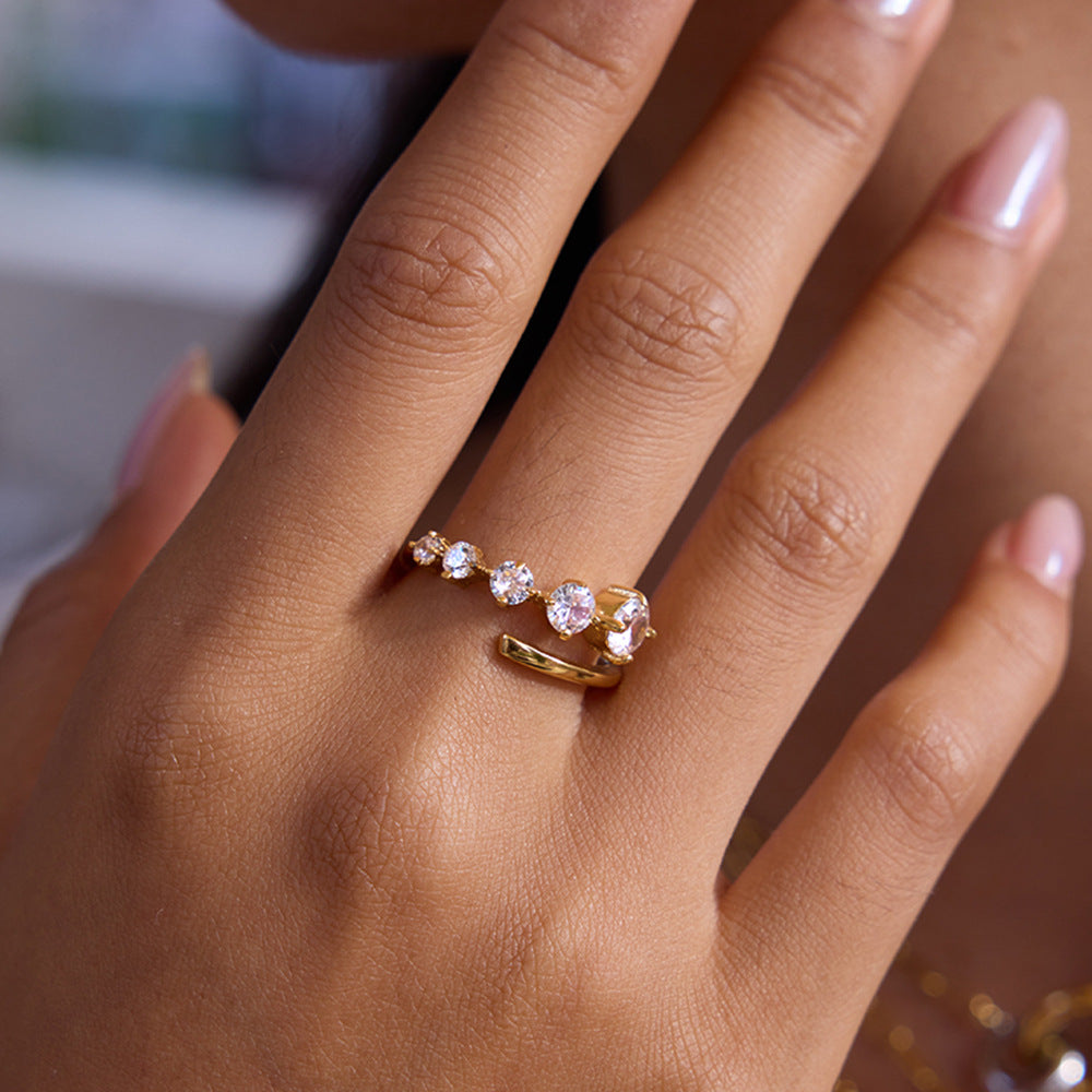 Niche high-end titanium steel ring