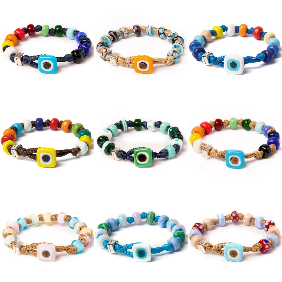 Rice bead beaded bracelet