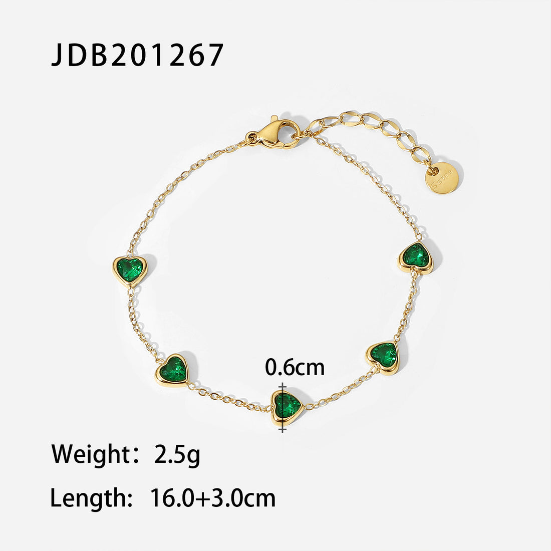 Green Series Necklace Earrings Bracelet Ring