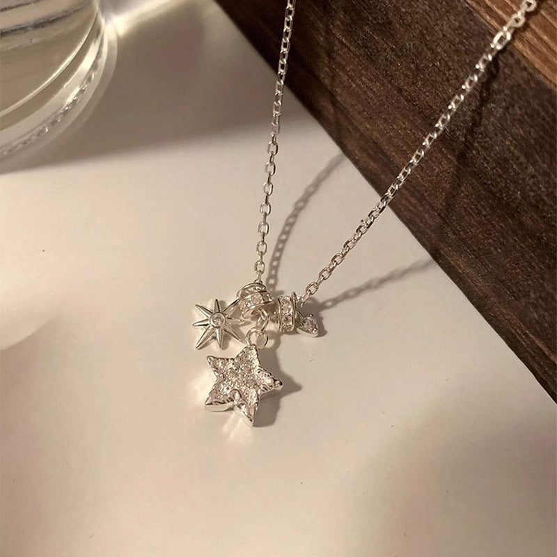 S925 Sterling Silver Sweet Star Necklace