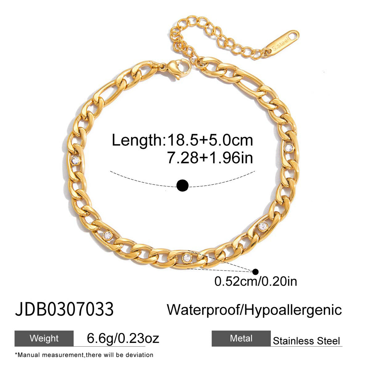 Titanium steel niche bracelet