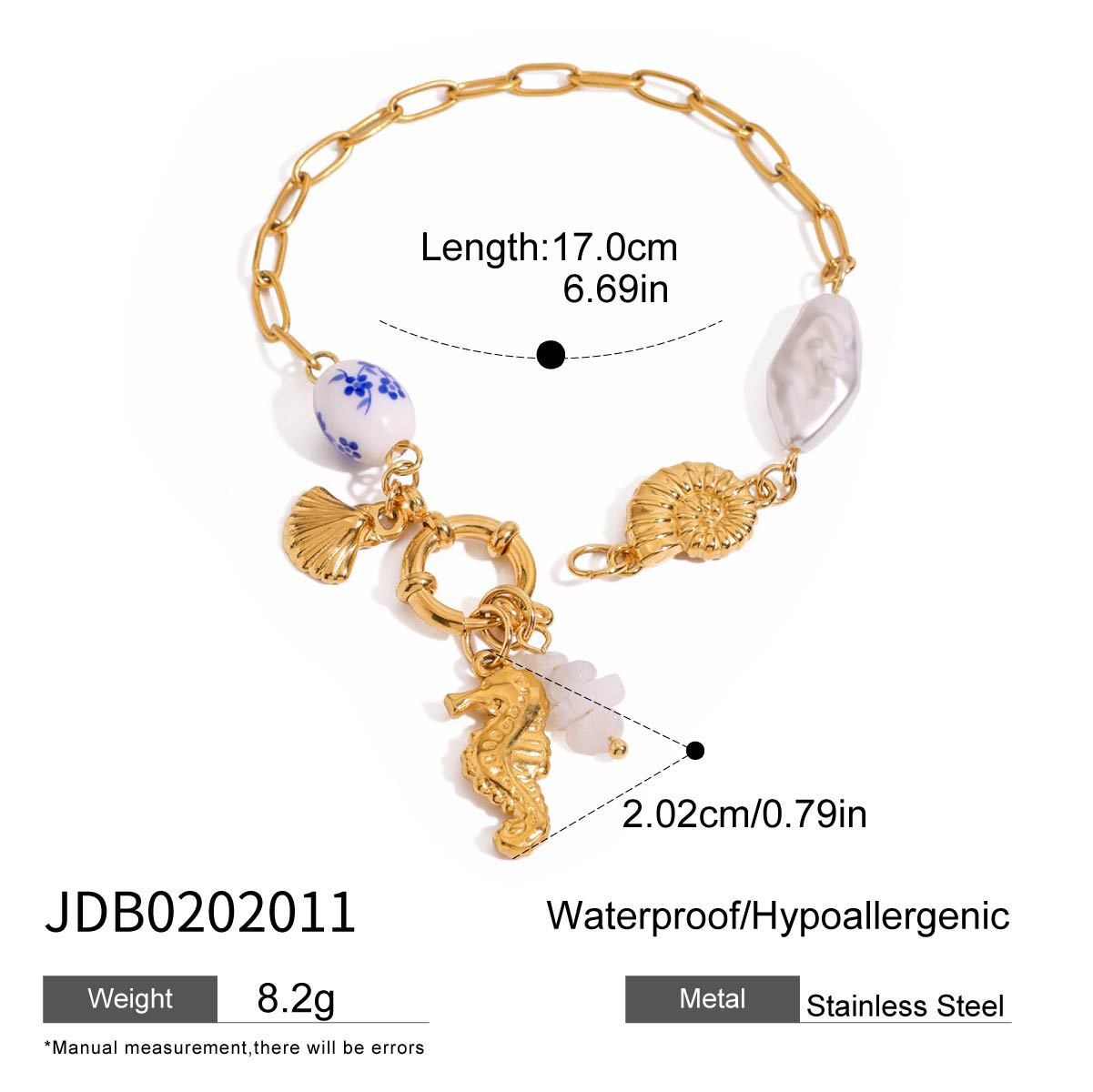 Titanium steel shell holiday wind bracelet