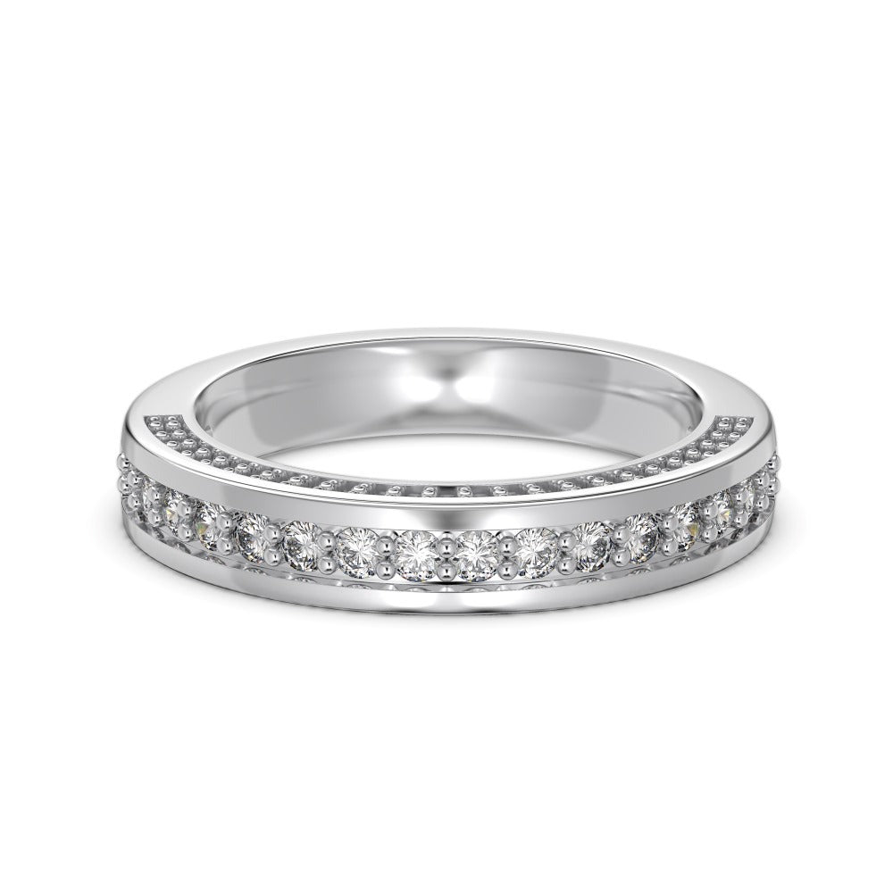 S925 Sterling Silver Brilliant Diamond Ring