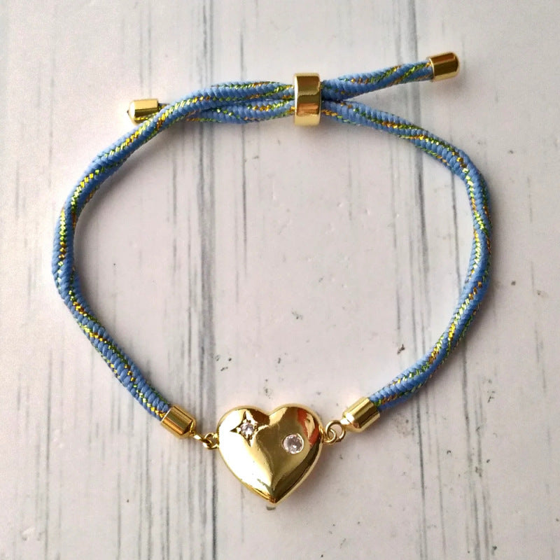 Love adjustable hand rope bracelet