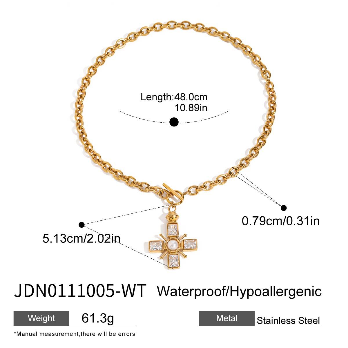 Stainless steel cross necklace