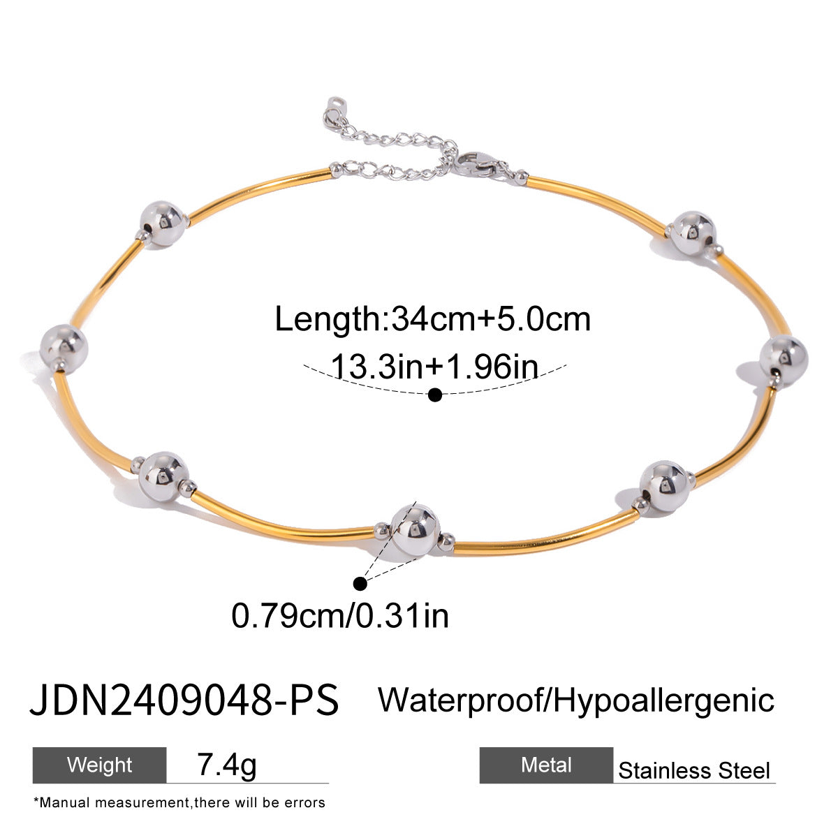 Stainless steel love necklace