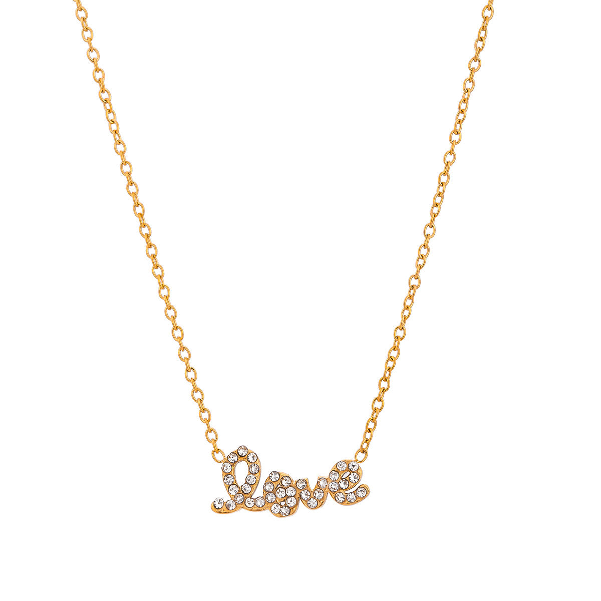 Stainless steel letter necklace