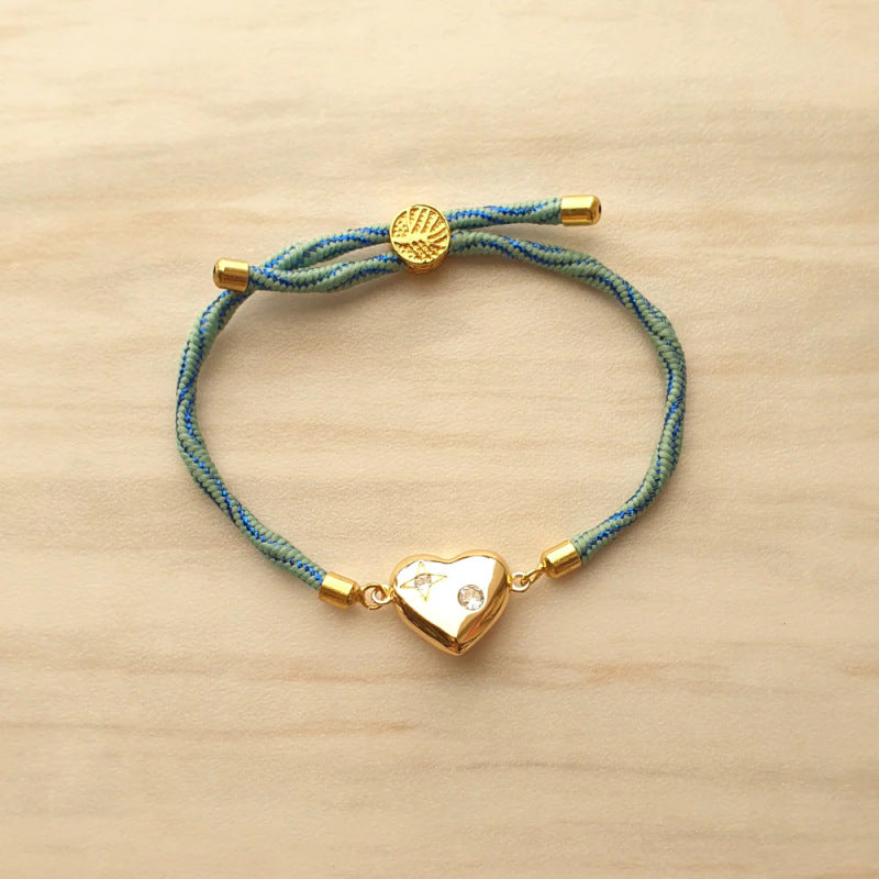 Love adjustable hand rope bracelet
