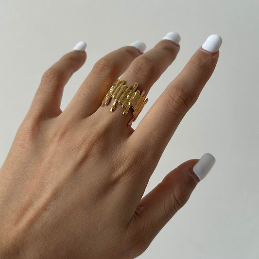 Stainless steel irregular opening ring