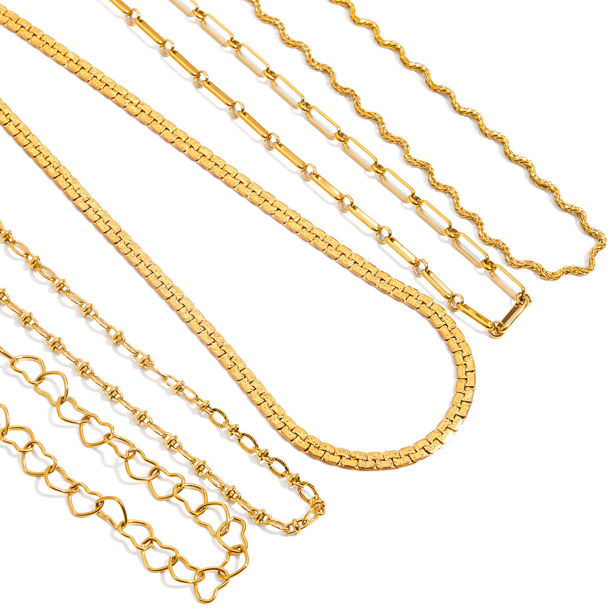 Snake bone chain Collarbone chain Titanium steel necklace