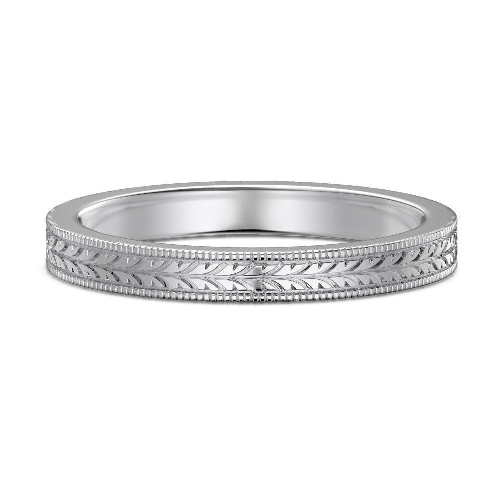 S925 Sterling Silver Plain Silver Male and Female Couple Ring-2