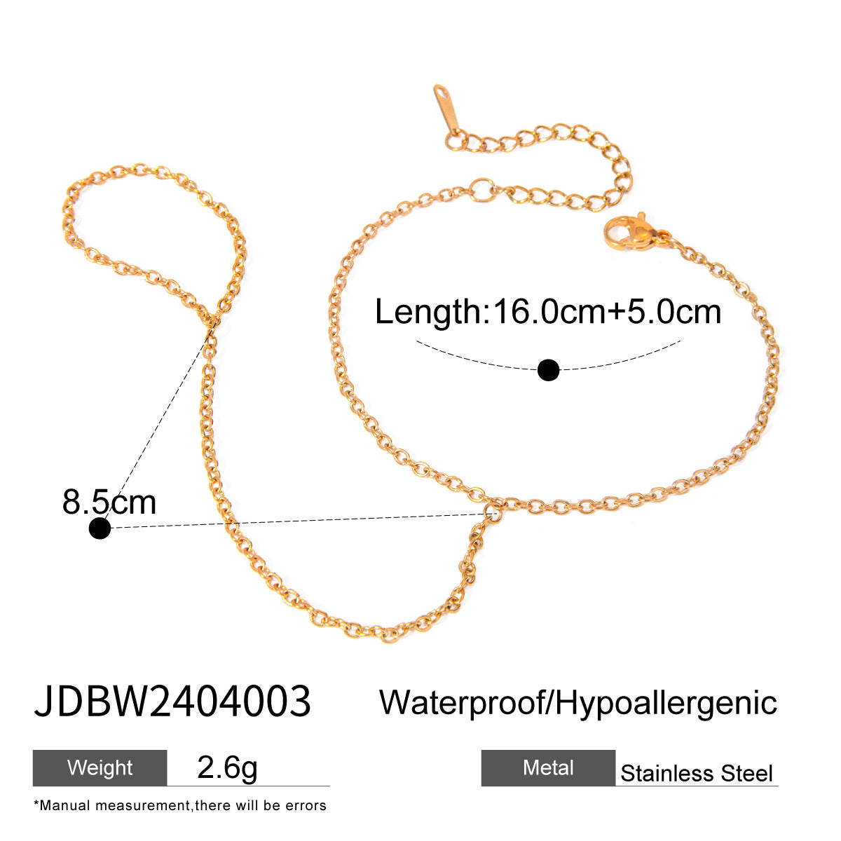 Stainless Steel Zircon Pearl Finger Bracelet