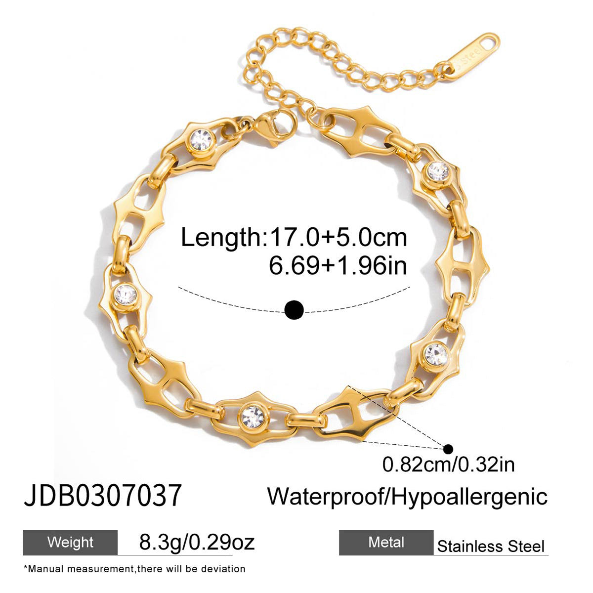 Titanium steel niche bracelet