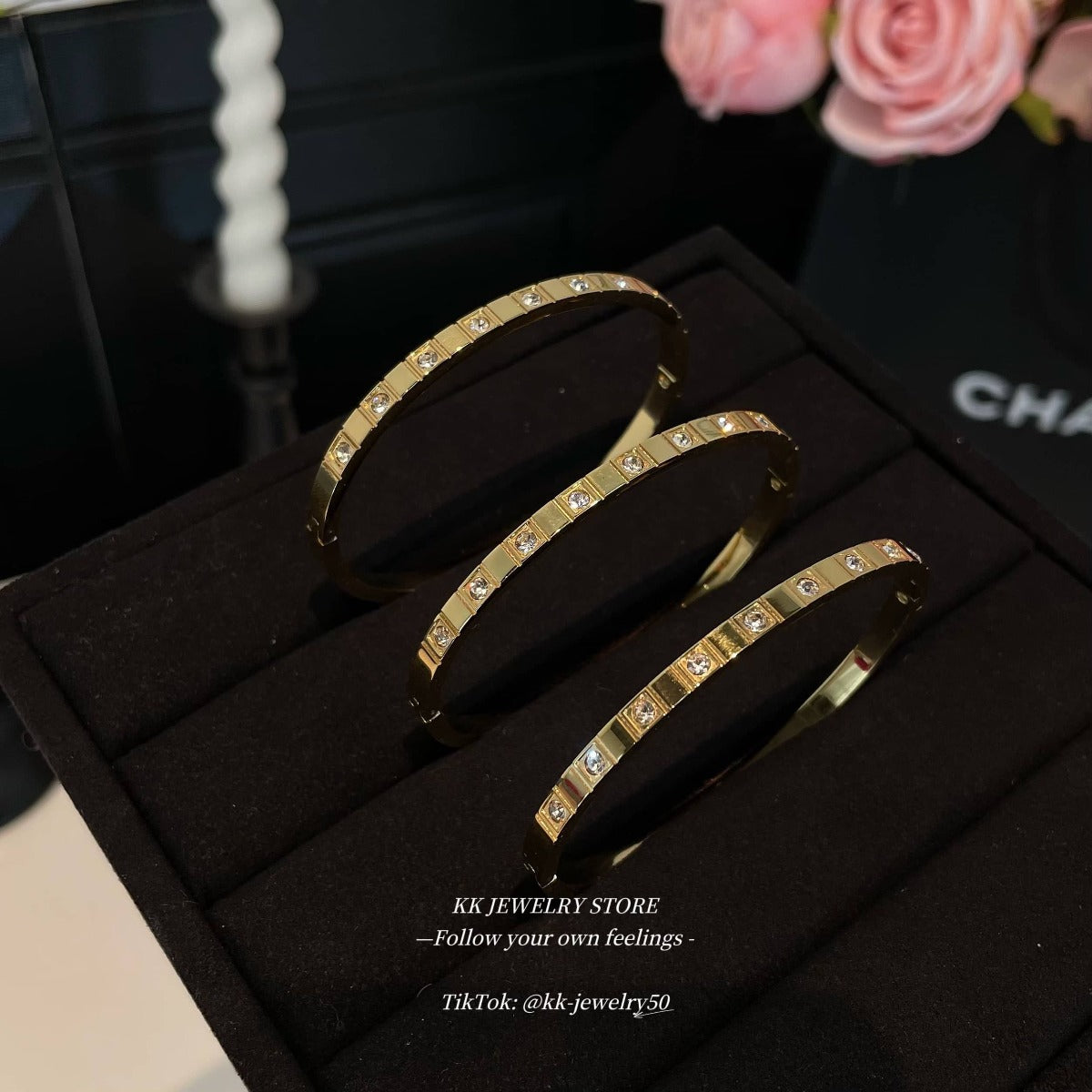 Minimalist narrow diamond bracelet