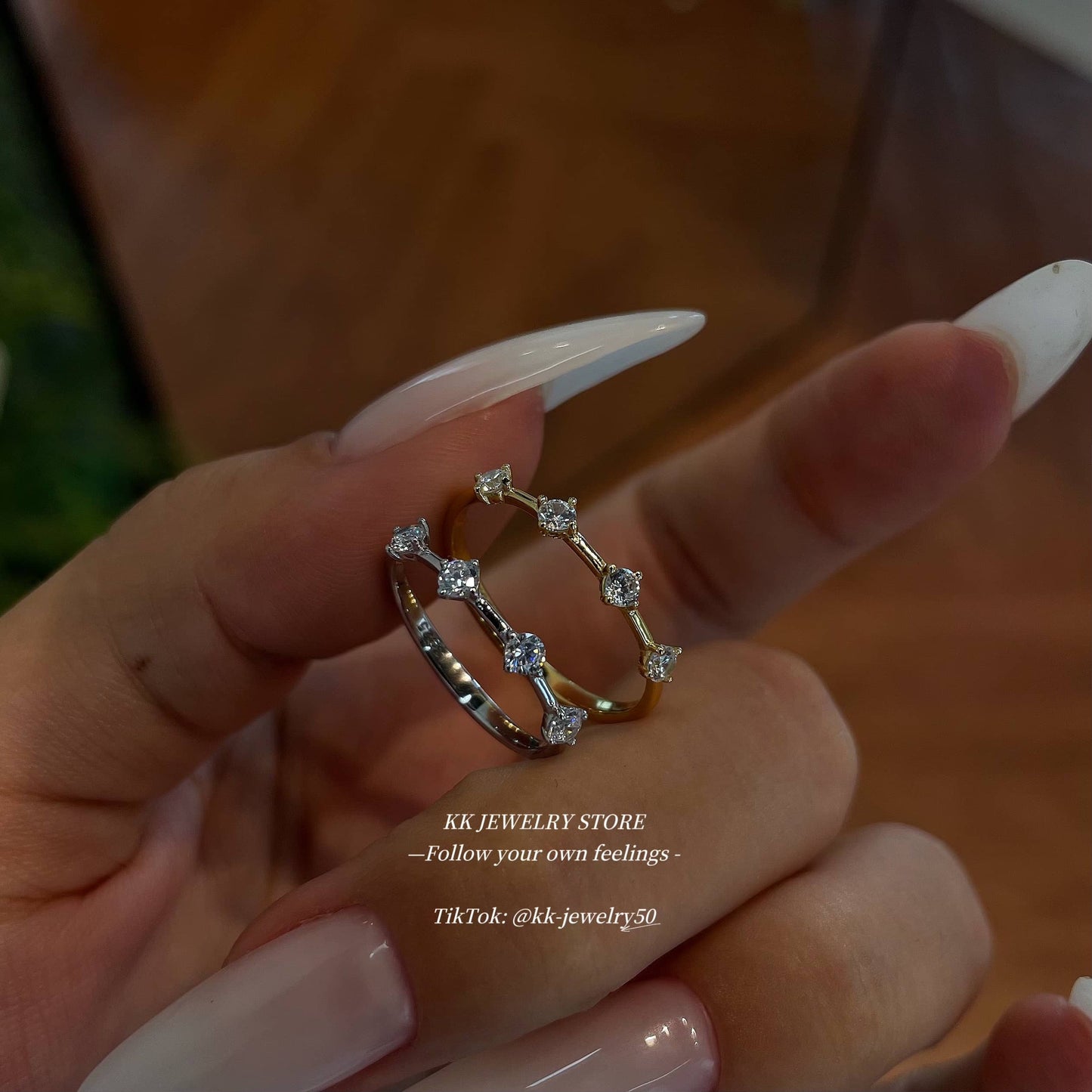 S925 silver-plated minimalist wind band ring