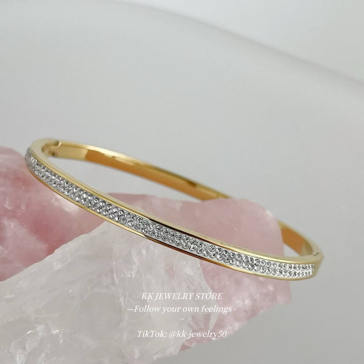 White Gypsy Narrow Buckle Bracelet