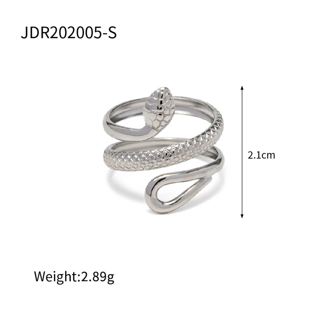 Stainless steel snake ring