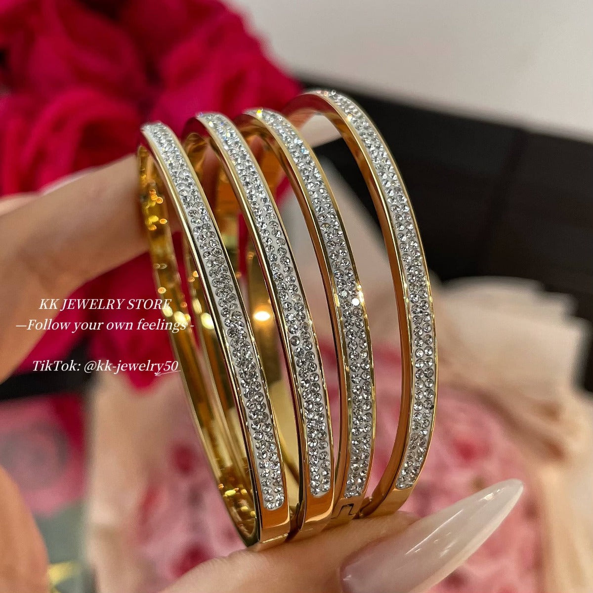 White Gypsy Narrow Buckle Bracelet