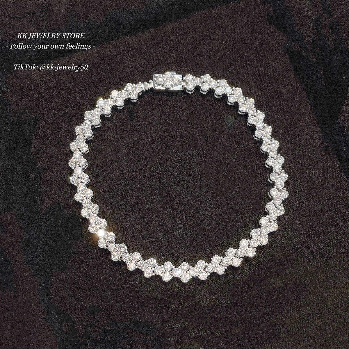 S925 Silver Full Diamond Bracelet