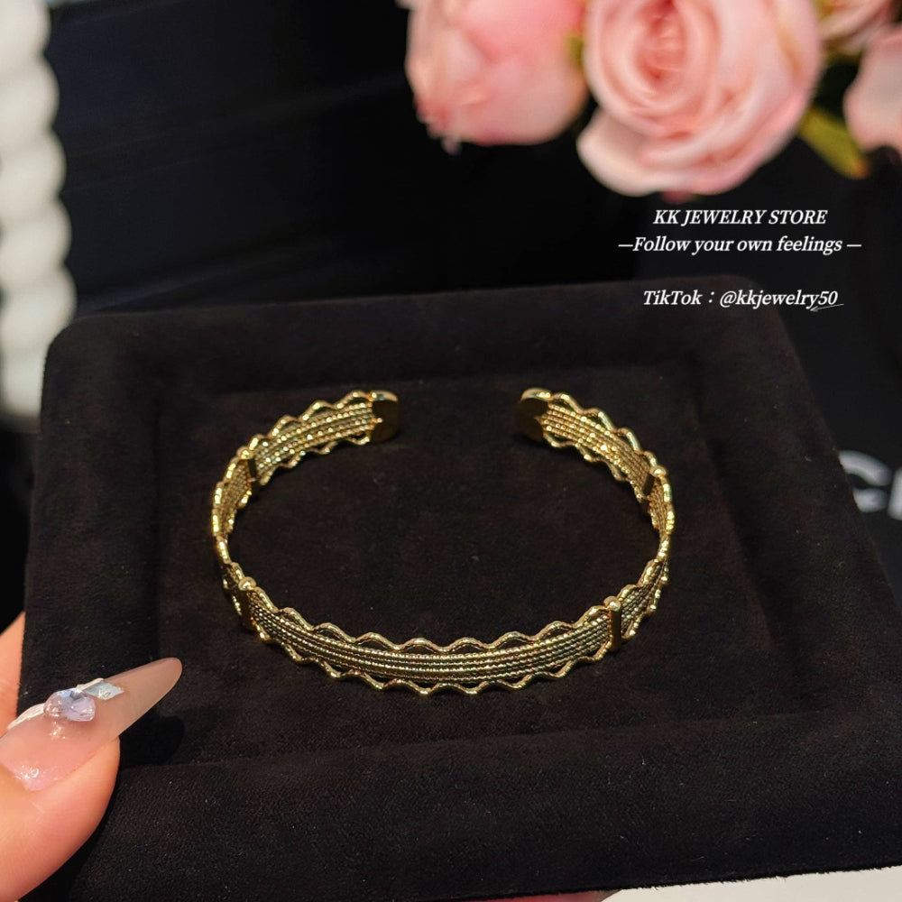 Copper Cast Lace Hollow Bracelet