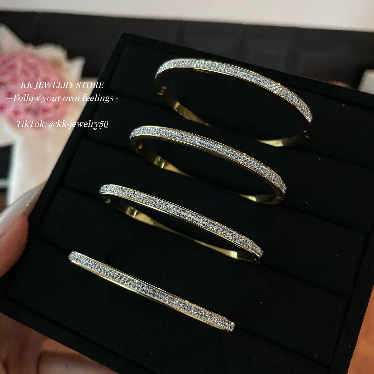 White Gypsy Narrow Buckle Bracelet