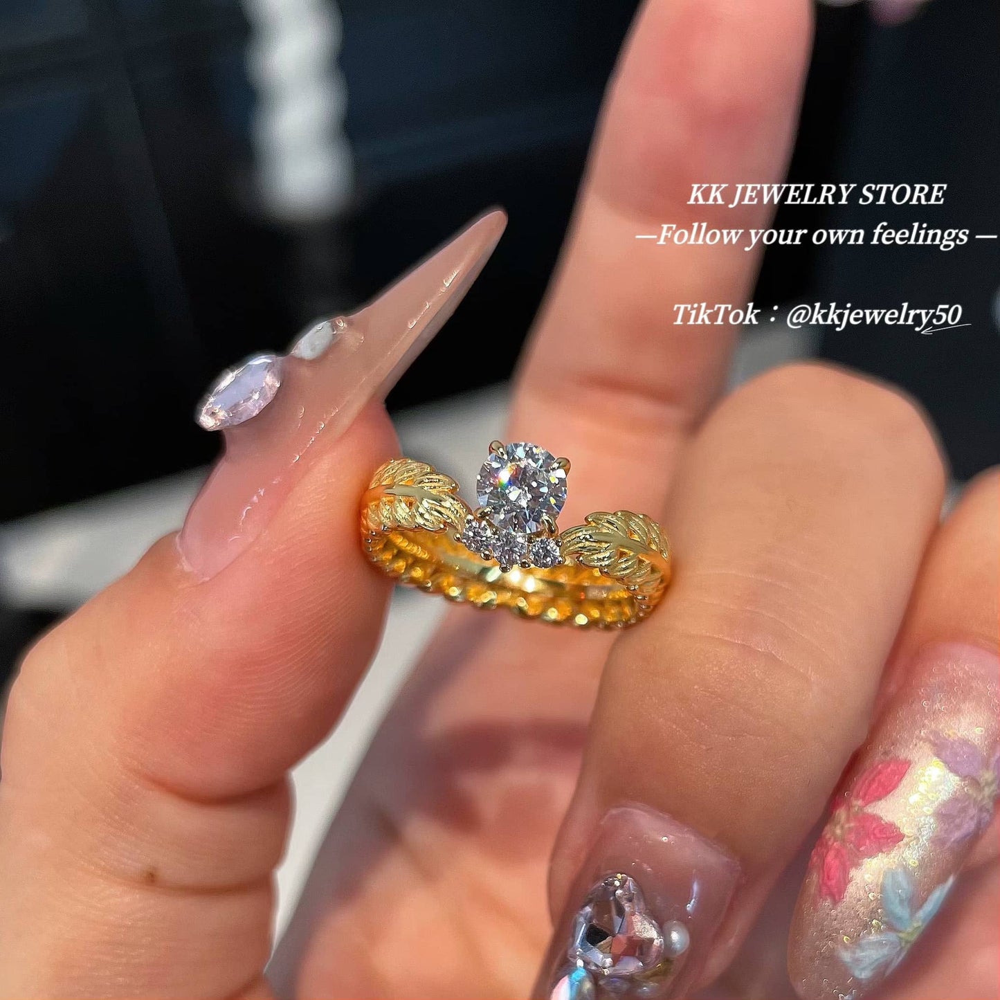 Fingertip Genie~ S925 Silver-plated 50-cent Wheat Ear Ring