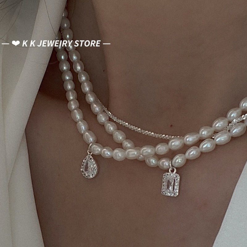 925 Silver Natural Pearl Necklace