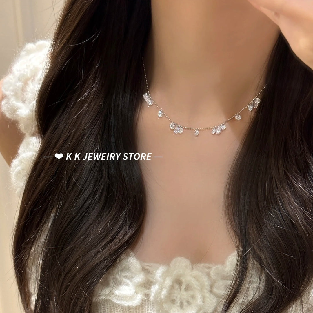 925 Silver Star High Carbon Diamond Necklace