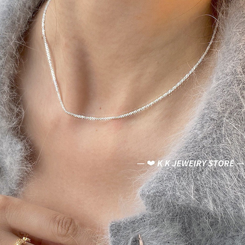 925 silver sparkling necklace