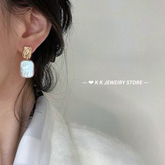 Natural Baroque Pearl Earrings