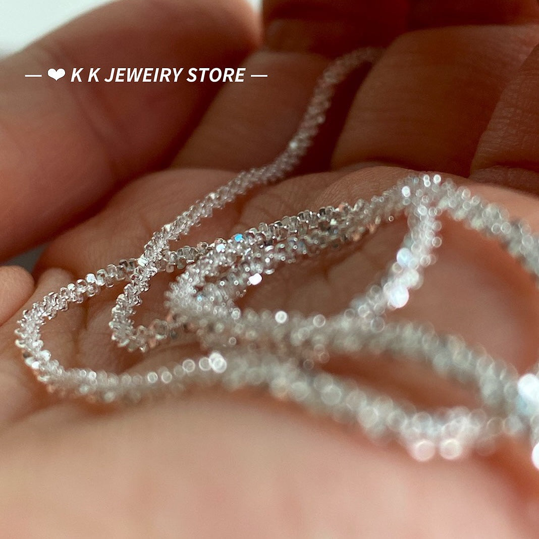 925 silver sparkling necklace