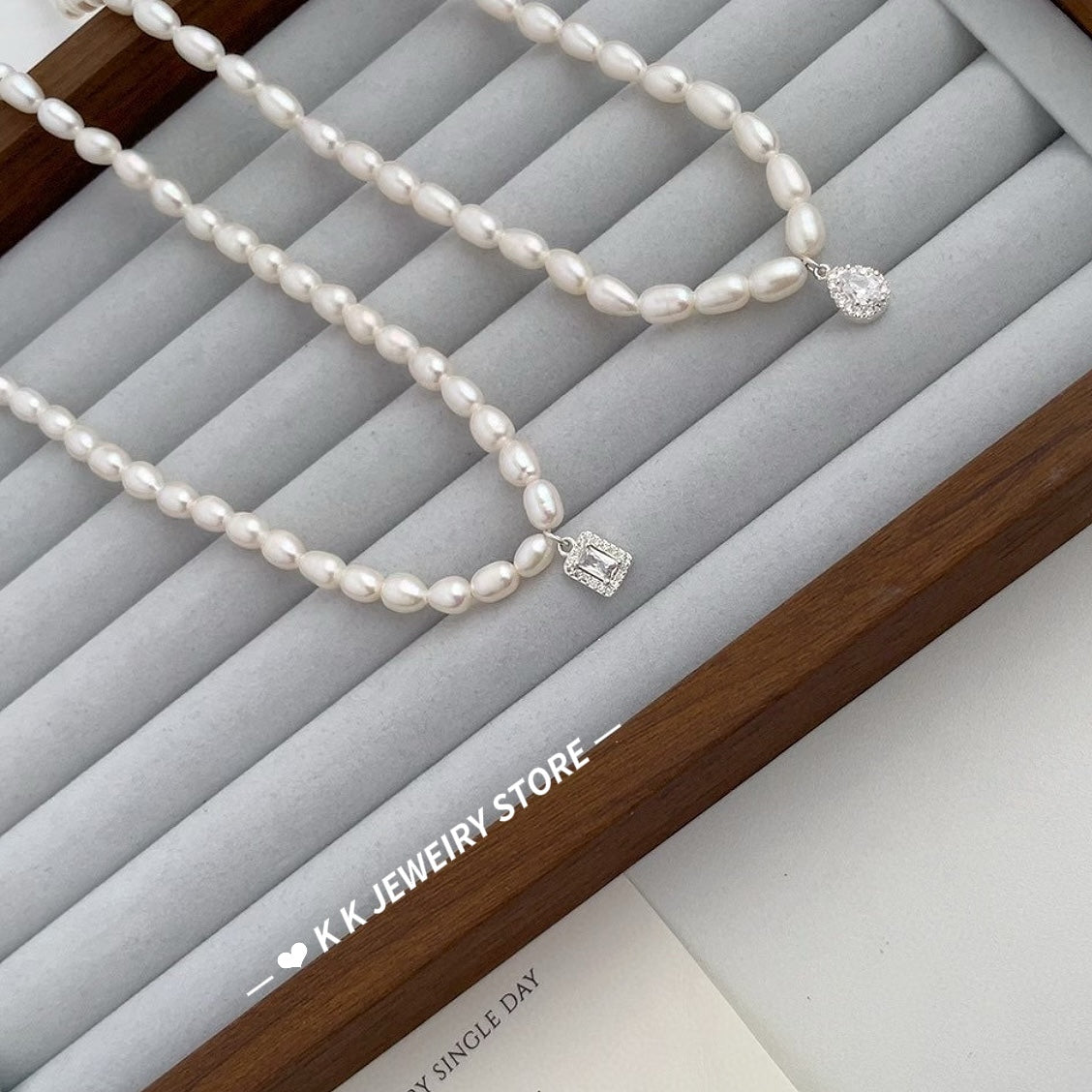 925 Silver Natural Pearl Necklace